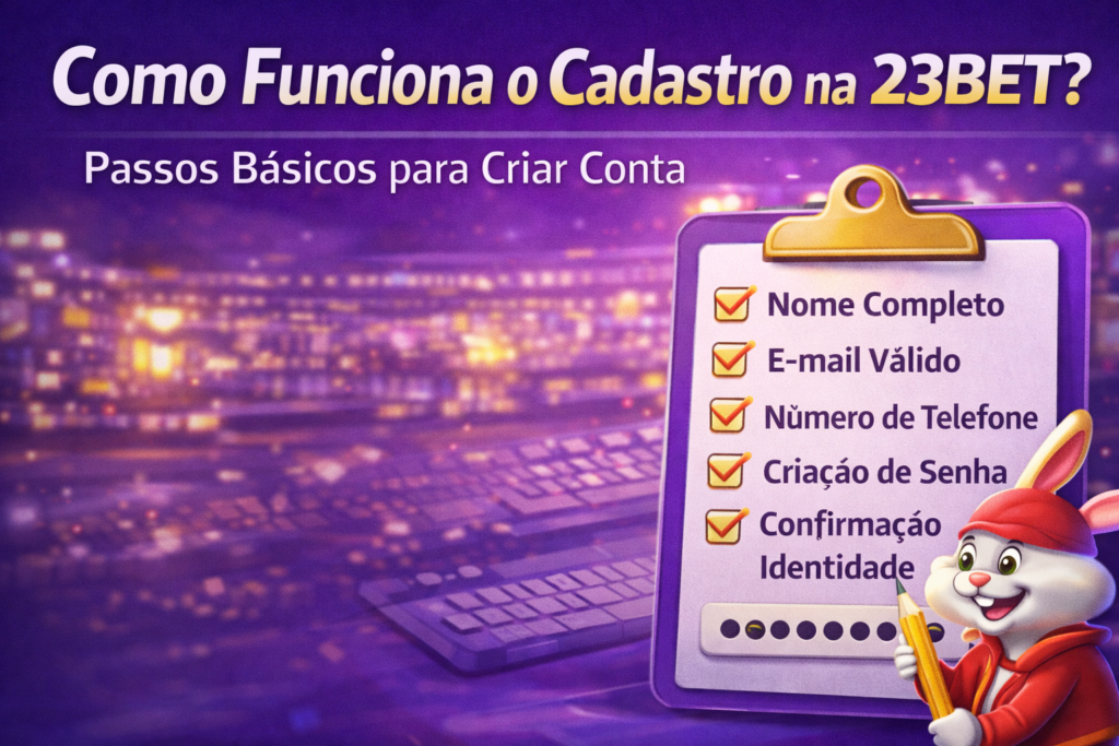 Como funciona o cadastro na 23bet