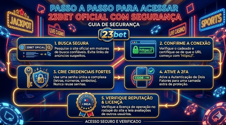 Passo a passo para acessar 23bet oficial com segurança